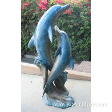 Life Size Bronze Dolphin Statue For Sale
